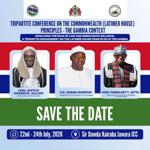 The Gambia to convene Historic Tripartite Conference on Latimer House Principles